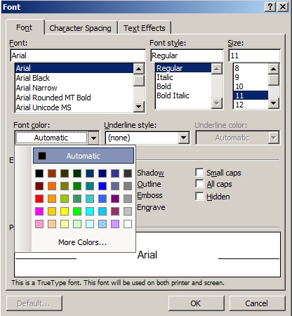 Keep your font color set as Automatic