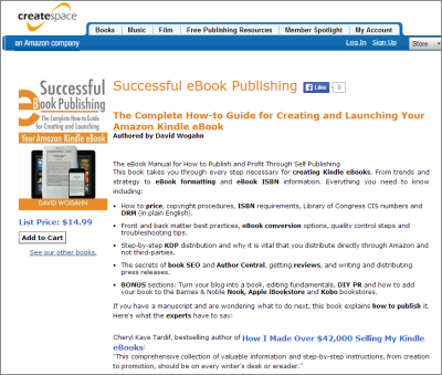 Amazon CreateSpace estore-Successful eBook Publishing
