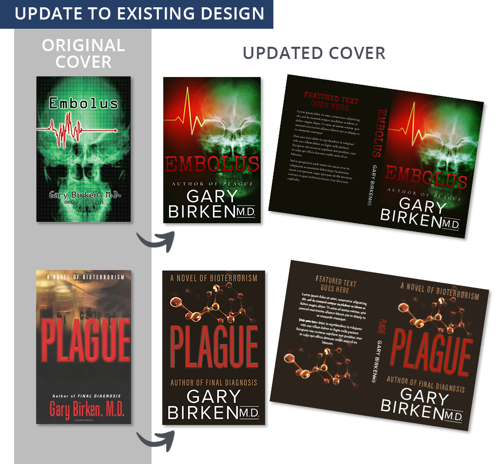 Update an existing book cover design